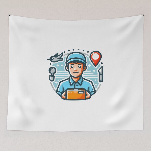 Item preview, "Speed on Wheels: The Ultimate Delivery Hero" designed and sold by vectorillus.