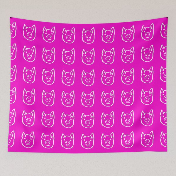 Item preview, Neon Pink Piggy Face designed and sold by MagentaTwilight.