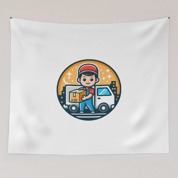 Item preview, "Speed on Wheels: The Ultimate Delivery Hero" designed and sold by vectorillus.