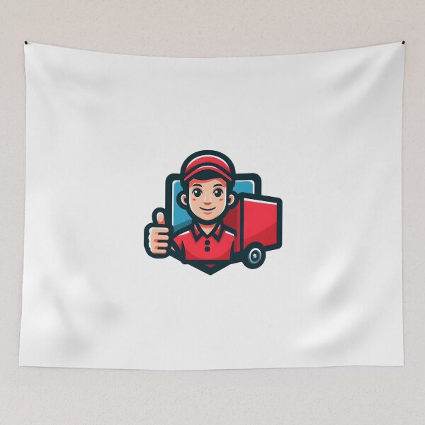 Item preview, "Speed on Wheels: The Ultimate Delivery Hero" designed and sold by vectorillus.