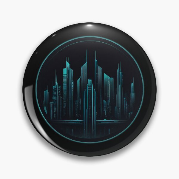Item preview, Dystopian City, Circular Logo, Cyberpunk designed and sold by Burn-Ego.