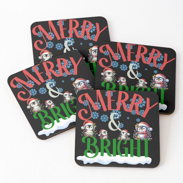 Item preview, merry & bright funny penguins designed and sold by maciej999.