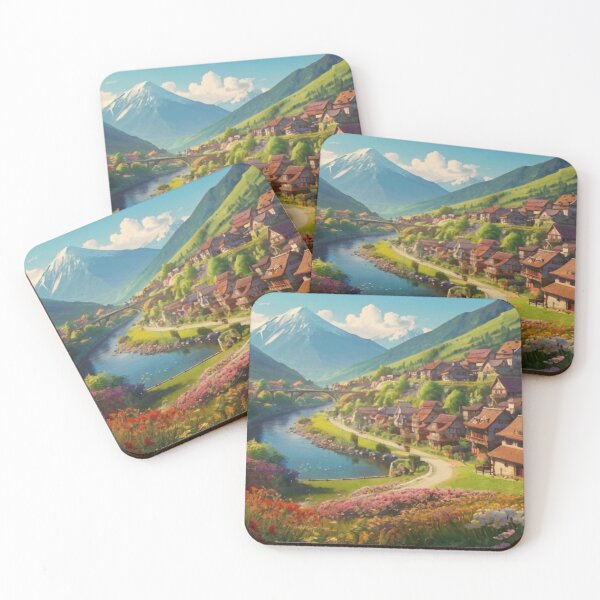 Item preview, A Magical Village in Nature’s Valley designed and sold by BlareBlare.