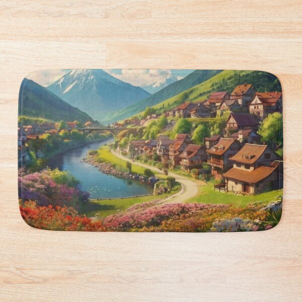 Item preview, A Magical Village in Nature’s Valley designed and sold by BlareBlare.