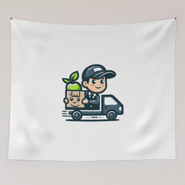 Item preview, "Speed on Wheels: The Ultimate Delivery Hero" designed and sold by vectorillus.
