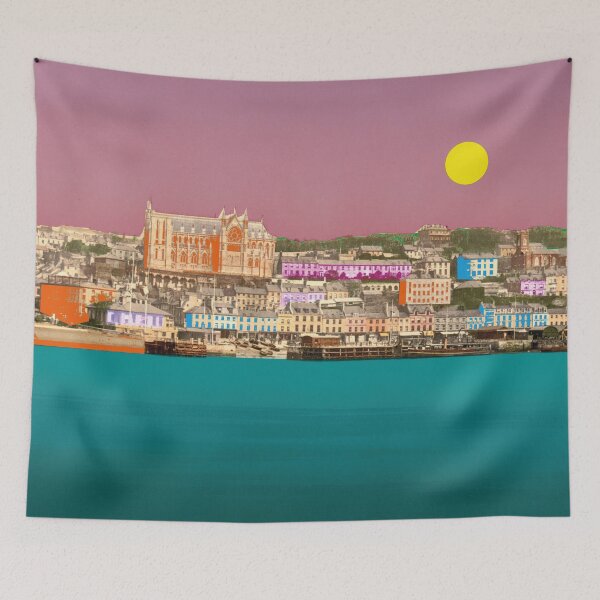 Item preview, vintage Cobh, Ireland skyline designed and sold by Mauswohn.
