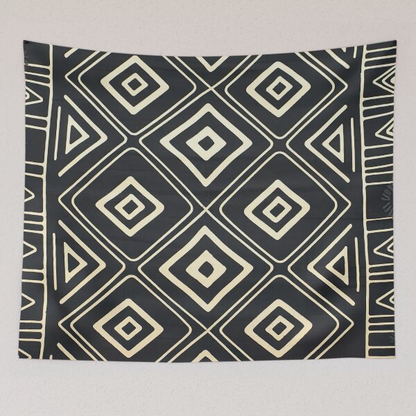 Item preview, Black And White African Mud Cloth Pattern designed and sold by Tamas Das.