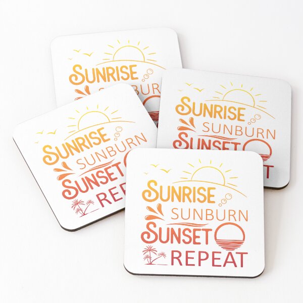 Item preview, Sunrise Sunburn Sunset Repeat Summer Vacation Beach Oceans  designed and sold by Loyaltees Apparel.