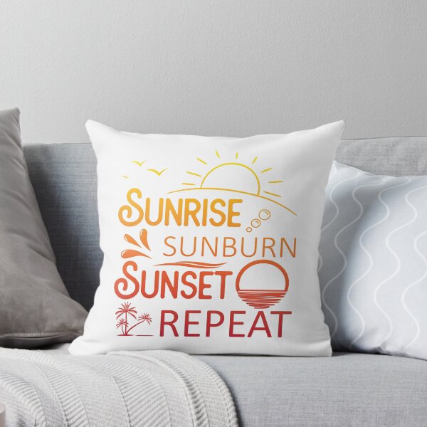 Item preview, Sunrise Sunburn Sunset Repeat Summer Vacation Beach Oceans designed and sold by Loyaltees Apparel.