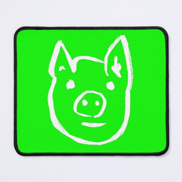 Item preview, Electric Green Piggy Face designed and sold by MagentaTwilight.