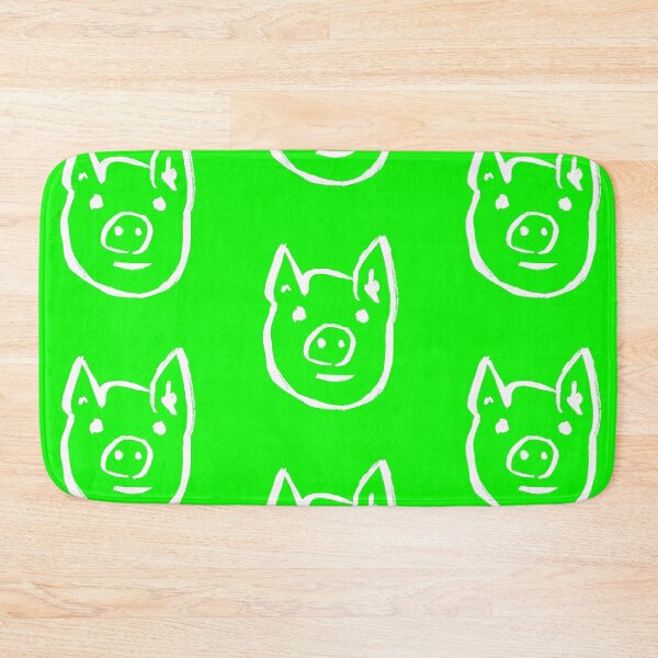 Item preview, Electric Green Piggy Face designed and sold by MagentaTwilight.