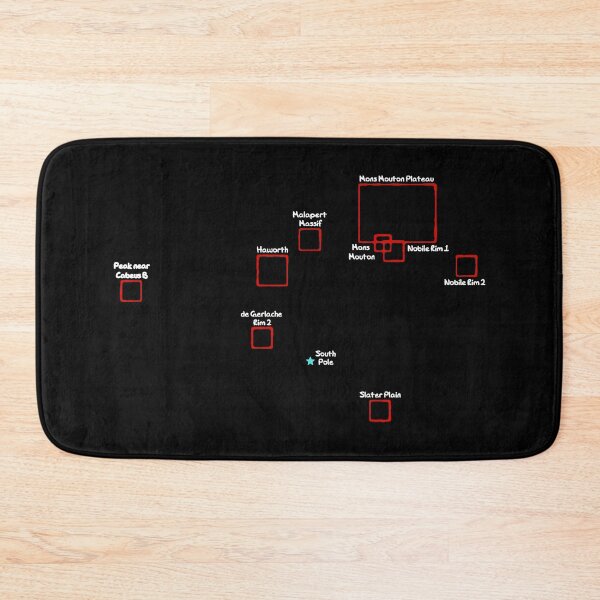 Item preview, Artemis III Mission 9 shortlisted potential landing sites on Moon designed and sold by SolidEarthArt.