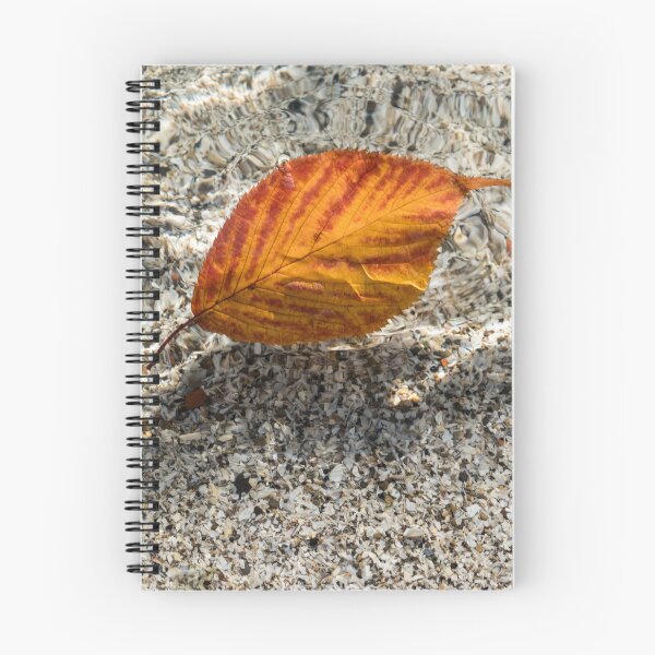 Item preview, Autumnal Bijou - Floating Cherry Leaf in Orange and Red designed and sold by Georgia Mizuleva.