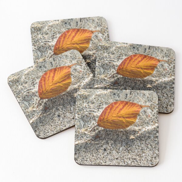 Item preview, Autumnal Bijou - Floating Cherry Leaf in Orange and Red designed and sold by Georgia Mizuleva.