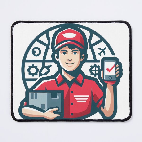 Item preview, "Speed on Wheels: The Ultimate Delivery Hero" designed and sold by vectorillus.