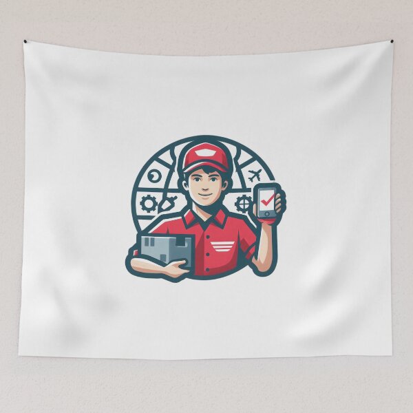 Item preview, "Speed on Wheels: The Ultimate Delivery Hero" designed and sold by vectorillus.