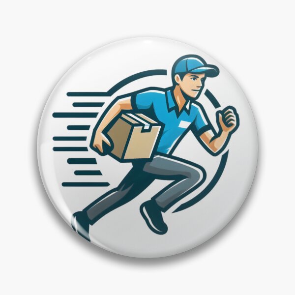 Item preview, "Speed on Wheels: The Ultimate Delivery Hero" designed and sold by vectorillus.