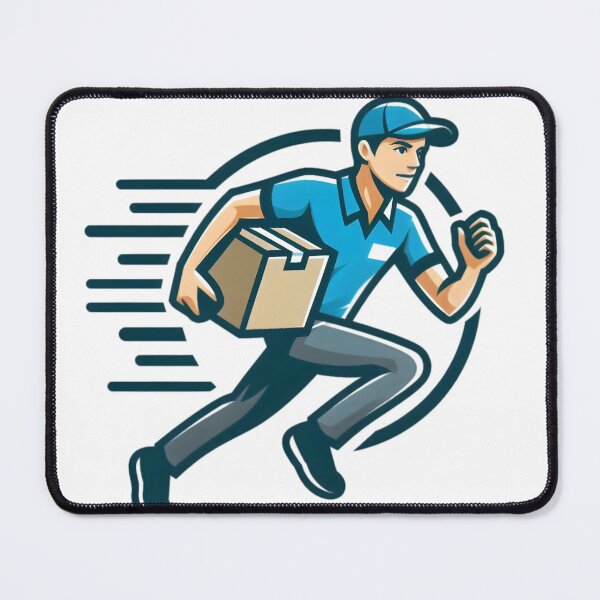 Item preview, "Speed on Wheels: The Ultimate Delivery Hero" designed and sold by vectorillus.