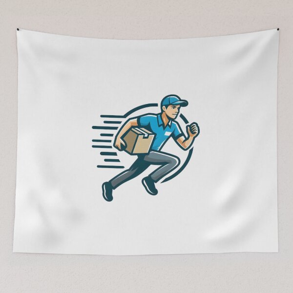 Item preview, "Speed on Wheels: The Ultimate Delivery Hero" designed and sold by vectorillus.