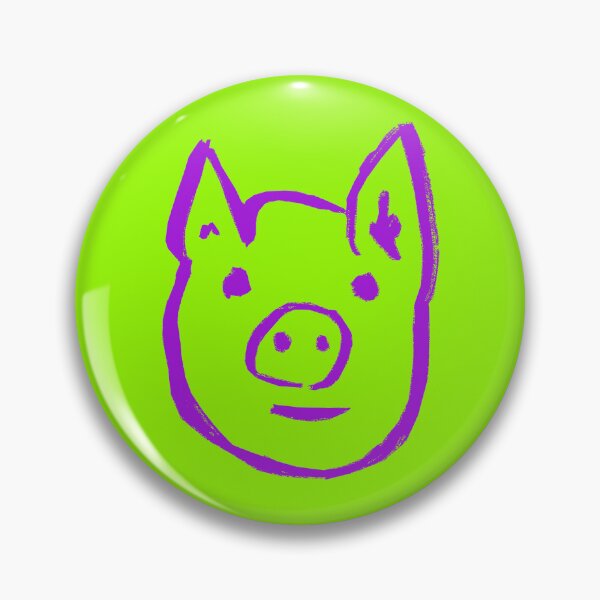 Item preview, Purple Piggy Face designed and sold by MagentaTwilight.