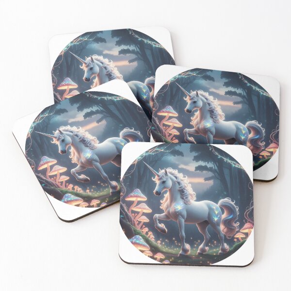 Item preview, Enchanted Unicorn in the Twilight Forest designed and sold by TeesHearts100.