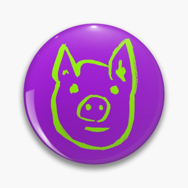 Item preview, Lime Green Piggy Face designed and sold by MagentaTwilight.