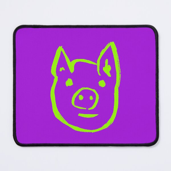 Item preview, Lime Green Piggy Face designed and sold by MagentaTwilight.
