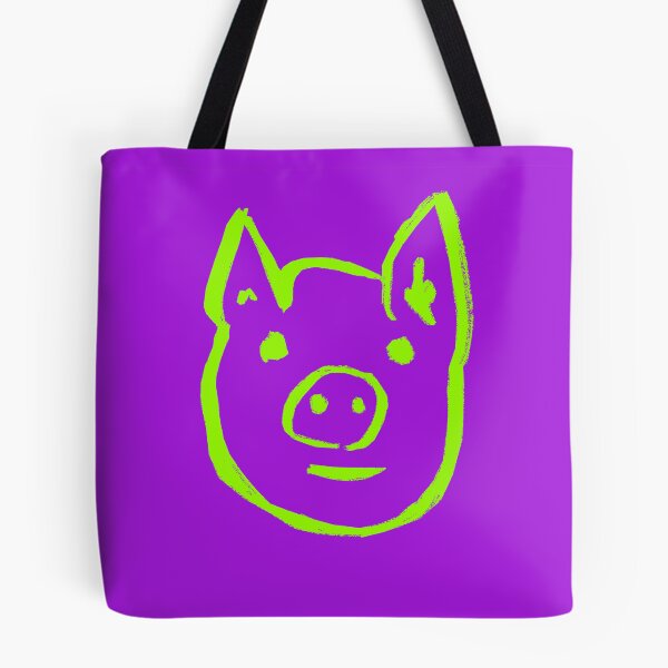 Item preview, Lime Green Piggy Face designed and sold by MagentaTwilight.
