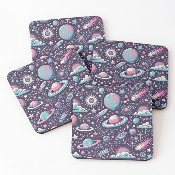 Item preview, Enchanting Cosmic Dreams - Space Pattern Design designed and sold by CanvasWhimsy.