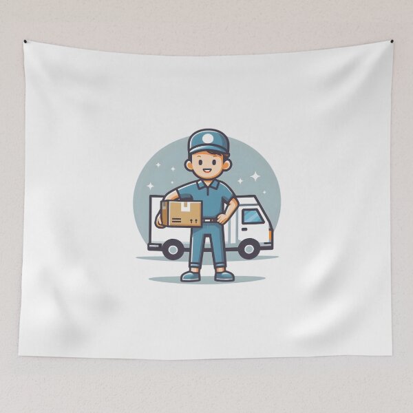 Item preview, "Speed on Wheels: The Ultimate Delivery Hero" designed and sold by vectorillus.