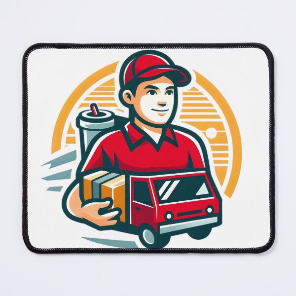 Item preview, "Speed on Wheels: The Ultimate Delivery Hero" designed and sold by vectorillus.