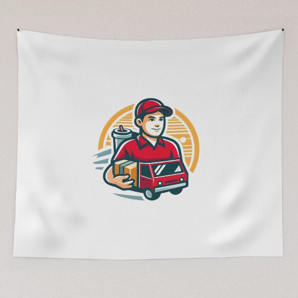Item preview, "Speed on Wheels: The Ultimate Delivery Hero" designed and sold by vectorillus.