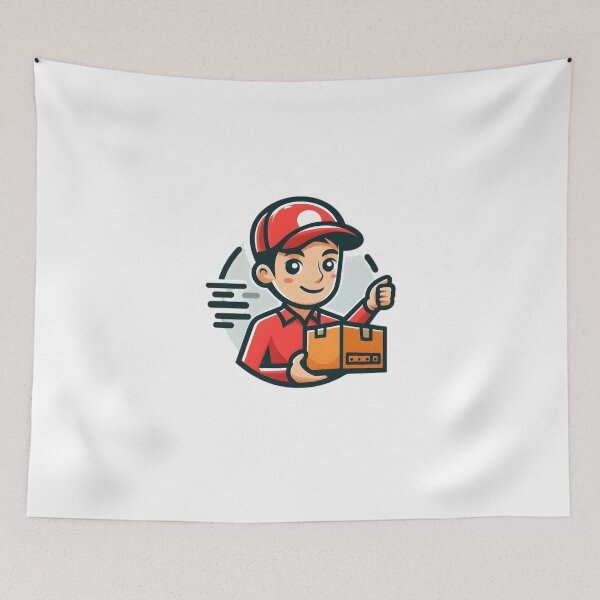 Item preview, "Speed on Wheels: The Ultimate Delivery Hero" designed and sold by vectorillus.