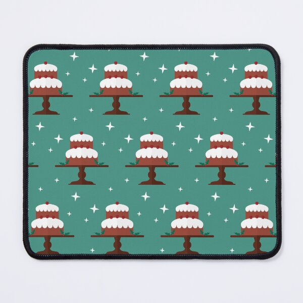 Item preview, Christmas cakes on blue designed and sold by reneesillus.