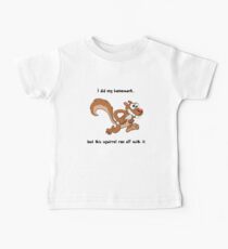 Squirrel Stole My Homework Baby Tee