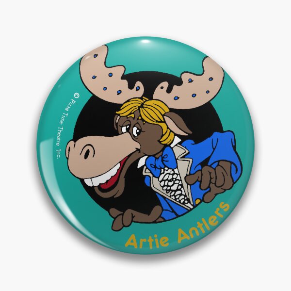 Item preview, Pizza Time Theatre 'Artie Antlers' Pin designed and sold by Mister-Macabre.