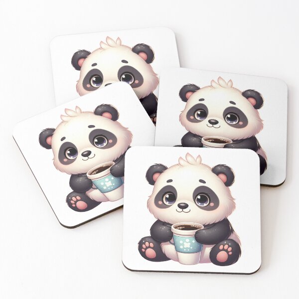 Item preview, Cute Panda Holding Coffee Mug designed and sold by Abhinav  Khare.