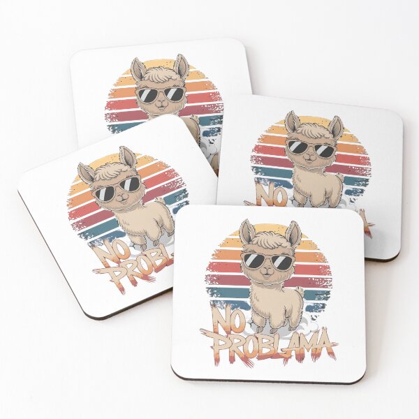 Item preview, No Problama: Chill Llama Vibes designed and sold by RvinJo8.