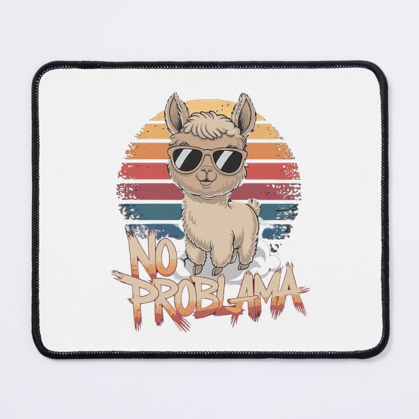 Item preview, No Problama: Chill Llama Vibes designed and sold by PING 999 STUDIO.