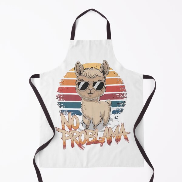Item preview, No Problama: Chill Llama Vibes designed and sold by PING 999 STUDIO.