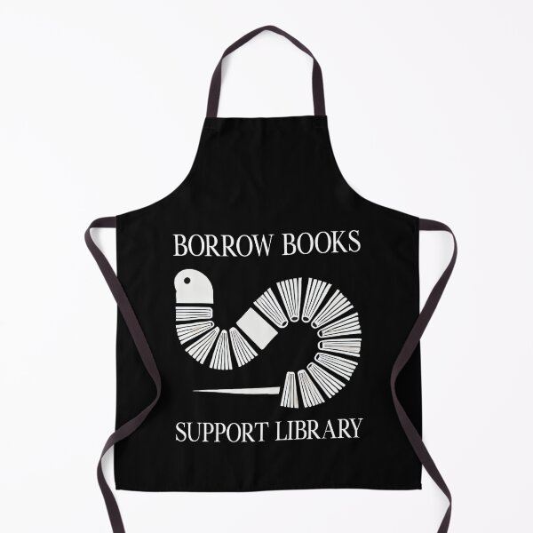 Item preview, Borrow Book Support Library Bookworm designed and sold by Me-Meme.