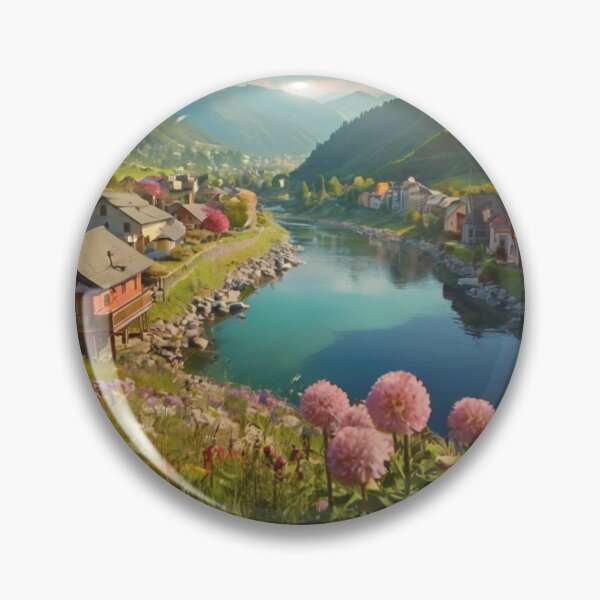 Item preview, The Enchanted Village by the Meadow River designed and sold by BlareBlare.