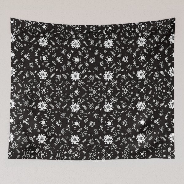 Item preview, Seamless black white flower  designed and sold by Pinkmarasri.
