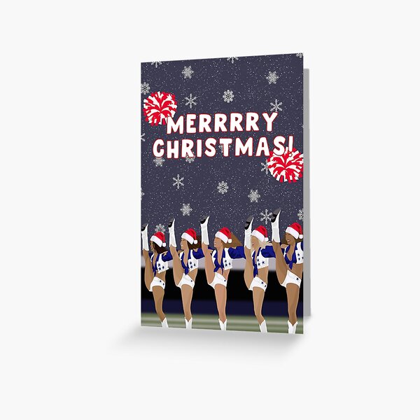 Item preview, Dcc Christmas Card - For Her, For Him, Friend, Bestie, Daughter - Dallas - Cowboys - Cheerleaders - Merry Christmas designed and sold by Pink Peach Cards.