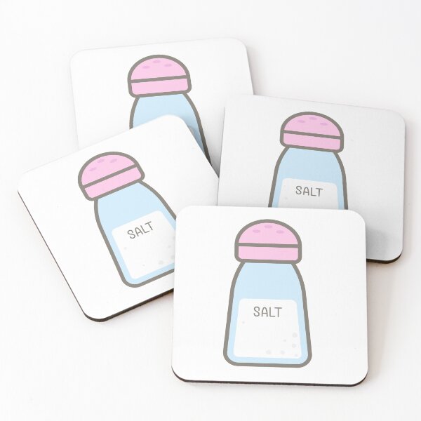 Item preview, Cute Hand drawn cooking element white salt designed and sold by nuchz.