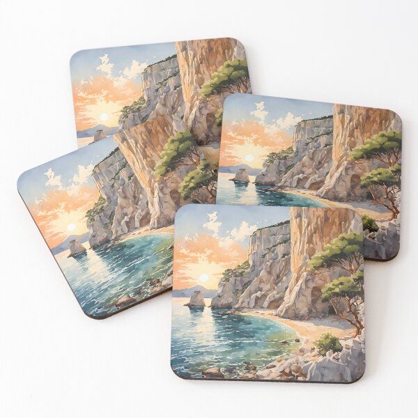 Item preview, Navagio Beach in Kythira, Greece - A Watercolor Symphony of Tranquility designed and sold by LSVart.