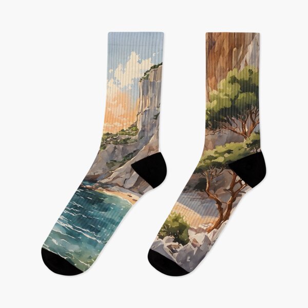 Item preview, Navagio Beach in Kythira, Greece - A Watercolor Symphony of Tranquility designed and sold by LSVart.