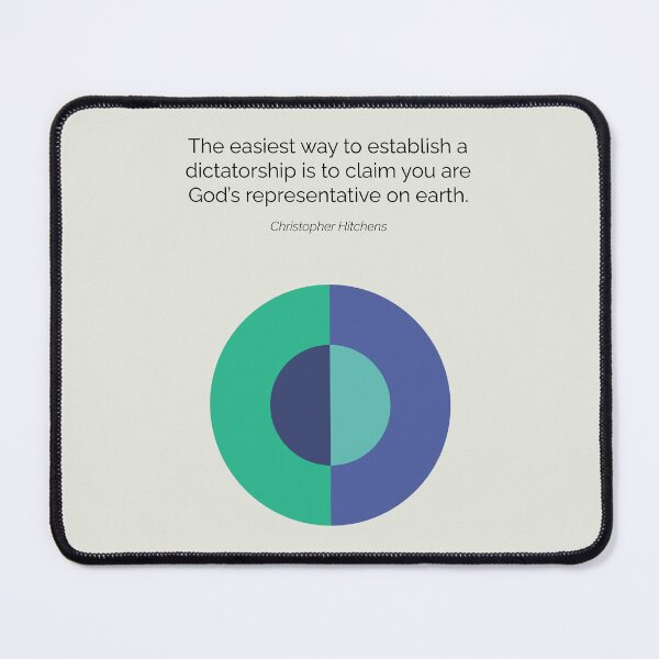 Item preview, Christopher Hitchens Atheism Quote Minimalist Artwork designed and sold by kakarikihill.