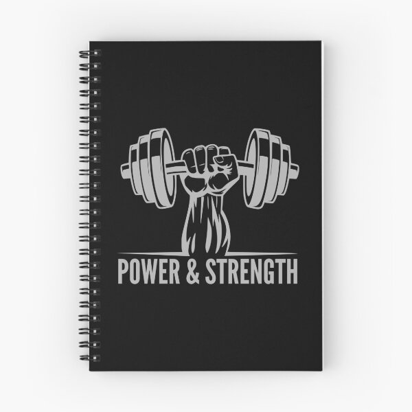 Item preview, Power & Strength - fitness and Gym motivational quote designed and sold by GraphicDream.