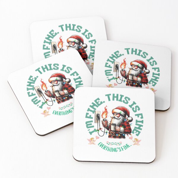 Item preview,  Santa I'm Fine Everything Is Fine Christmas Lights CLASSIC T-Shirt designed and sold by inkfluenceart.